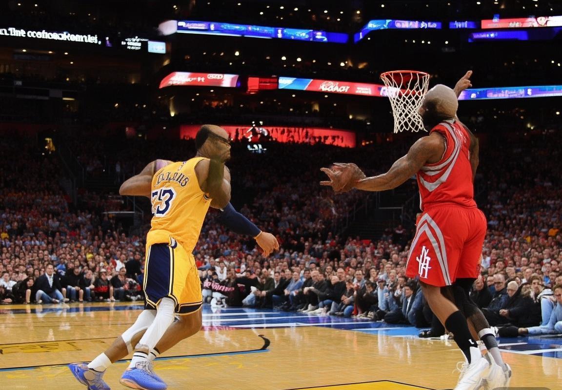 2017-2018 NBA：火箭VS湖人巅峰对决 哈登三分定江山(图2)